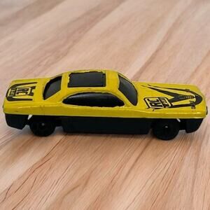 Vintage Yellow RC Club Racing Die-Cast Sports Car Toy China 1980s Hot Wheels